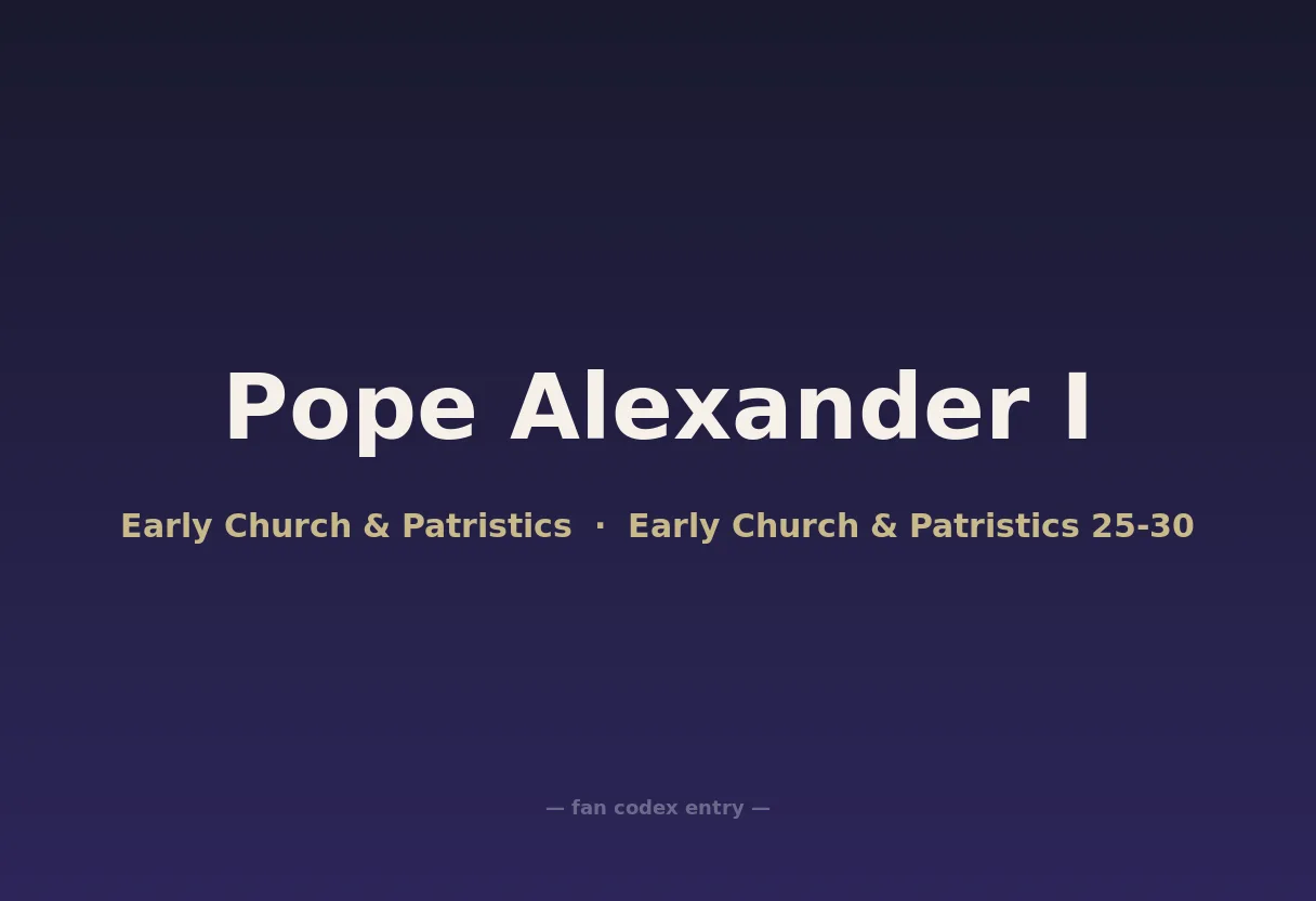 Pope Alexander I