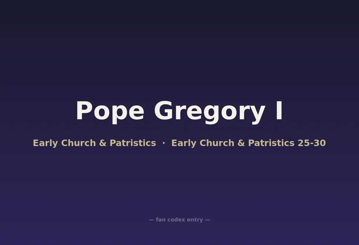 Pope Gregory I